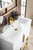 Columbia 31.5" Single Vanity, Glossy White, Radiant Gold w/ White Glossy Composite Countertop