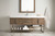 Columbia 72" Single Vanity, Latte Oak w/ Glossy White Composite Top