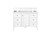 Palisades 48" Single Vanity, Bright  White