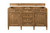 Brittany 60" Double Vanity, Saddle Brown