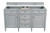 Brittany 60" Double Vanity, Urban Gray