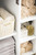 Alicante' 24" Single Vanity Cabinet, Glossy White, Radiant Gold w/White Glossy Composite Countertop