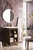 Alicante' 24" Single Vanity Cabinet, Mid-Century Acacia, Radiant Gold w/White Glossy Composite Countertop