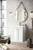 Chianti 24" Single Vanity Cabinet, Glossy White w/ White Glossy Composite Countertop