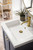 Chianti 24" Single Vanity Cabinet, Mineral Gray w/ White Glossy Composite Countertop