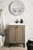 Chianti 24" Single Vanity Cabinet, Whitewashed Walnut, Matte Black w/ White Glossy Composite Countertop