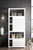 Athens 30" Bookcase Linen Cabinet (double-sided), Glossy White