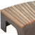 Ezra 67" Indoor-Outdoor Curved Concrete and Teak Bench