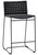 Alice Indoor-Outdoor Flat Rope and Iron Counter Stool