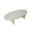 Avery 55" Oval Whitewash Coffee Table