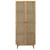 Callie 86" Tall Pine and Rattan 2-Door Cabinet