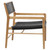 Chloe Natural Teak and Synthetic Rattan Occasional Arm Chair