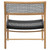 Chloe Natural Teak and Synthetic Rattan Occasional Arm Chair