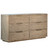 Finn Light Wash Acacia Six-Drawer Dresser