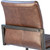 Greyson Genuine Full Grain Leather and Steel Modern Barstool in Vintage Brown