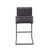 Greyson Genuine Full Grain Leather and Steel Modern Counter Stool