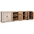 Harrison 109" Reclaimed Pine Light Wash Reclaimed Pine 8-Door Sideboard