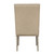 Jacob Two-Toned Oatmeal Linen and Jute Dining Chair