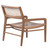 Kai Natural Finish Teak and Natural Woven Rattan Arm Occasional Chair