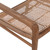 Kai Natural Finish Teak and Natural Woven Rattan Arm Occasional Chair