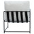 Manlo Modern Black Iron and White Faux Sheep Skin Upholstered Arm Chair