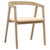 Mateo Ash Wood and Paper Woven Dining Chair in a Light Blond Finish