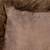 Spruce Natural Lamb Mohair Fur and Suede 35" x 12" Lumbar Throw Pillow