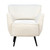 Zani White Faux Sheepskin Upholstered Occasional Armchair