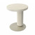 Tacoma Recycled Pine and Brushed Nickel Pedestal End Table in Whitewash