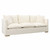 Waterford Linen Modern Casual Track Arm Sofa with 2 Throw Pillows
