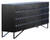 Milani 84" Reclaimed Pine and Iron 4-Door Sideboard in a Black Finish