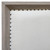 Tyler Light Grey Wash Acacia Panel Bed with Off-White Upholstered Inlay