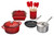 Le Creuset 12-Piece Cerise Mixed Material Cookware Set