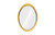 Broken Egg Mirror, White and Gold Leaf