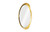 Broken Egg Mirror, White and Gold Leaf