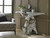 Crown Console Table, Silver Leaf