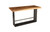 Iron Frame Bar Table, Natural