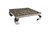 Shell Coffee Table, Glass Top, Ming Stainless Steel Legs, Small