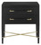 Verona Black Nightstand