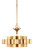 Grand Lotus Gold Small Chandelier
