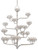 Agavé Americana Silver Chandelier