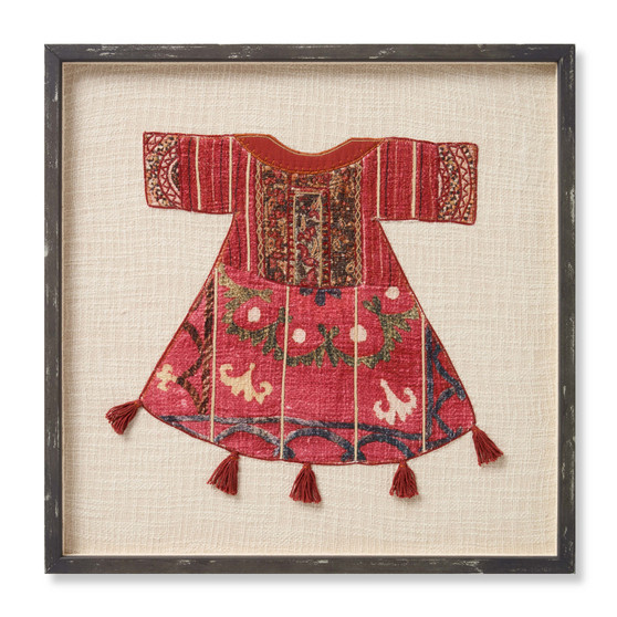 Loloi Gilan Red  Ivory 1-11 X 1-11 Wall Art