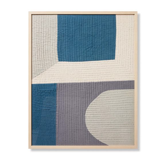 Loloi Hard Copy Blue  Grey 3-4 X 4-8 Wall Art