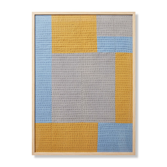 Loloi Headline Gold  Grey 3-4 X 4-8 Wall Art