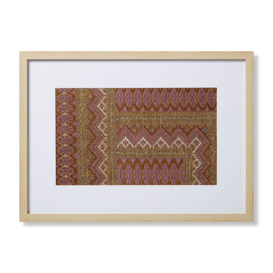 Loloi Tanta Petite Pink  Rust 2-5 X 1-9 Wall Art