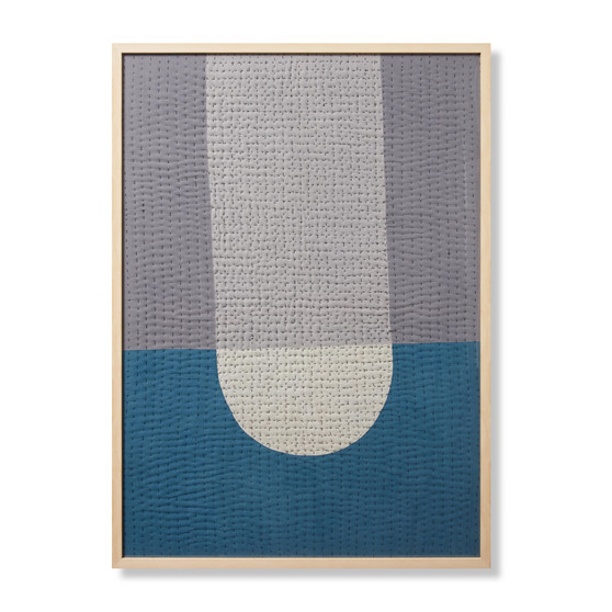 Loloi Bullet Point Blue  Grey 3-4 x 4-8 Wall Art
