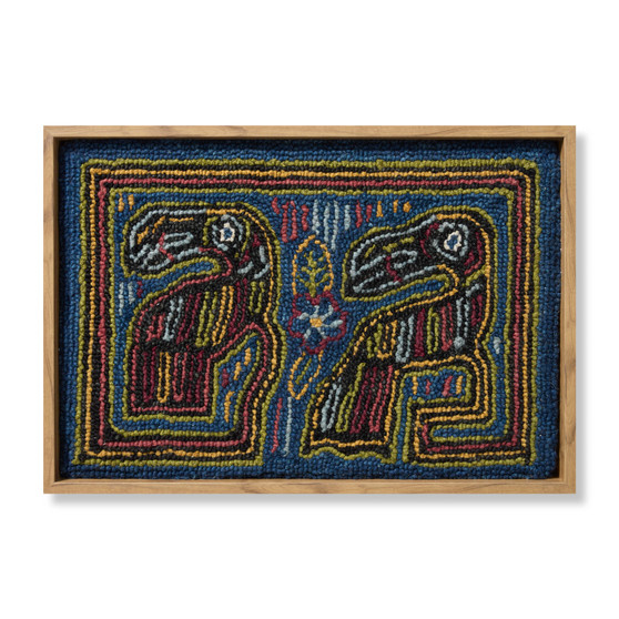 Loloi Tucan Multi  Black 2-2 X 1-6 Wall Art