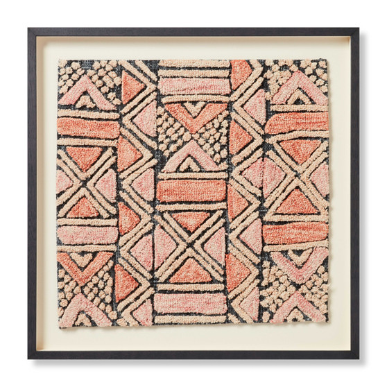 Loloi Shoowa Blue  Pink 2-4 X 2-4 Wall Art