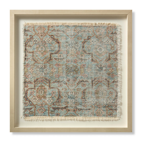 Loloi Oatman Rust  Blue 2-2 x 2-2 Wall Art