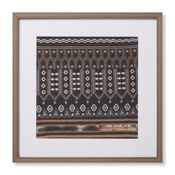 Loloi Diwali Black  Multi 2-2 X 2-2 Wall Art